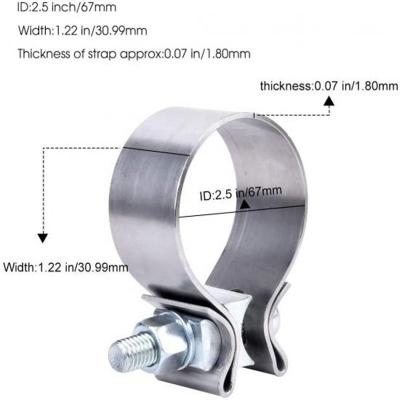 2.5 inch exhaust band clamp