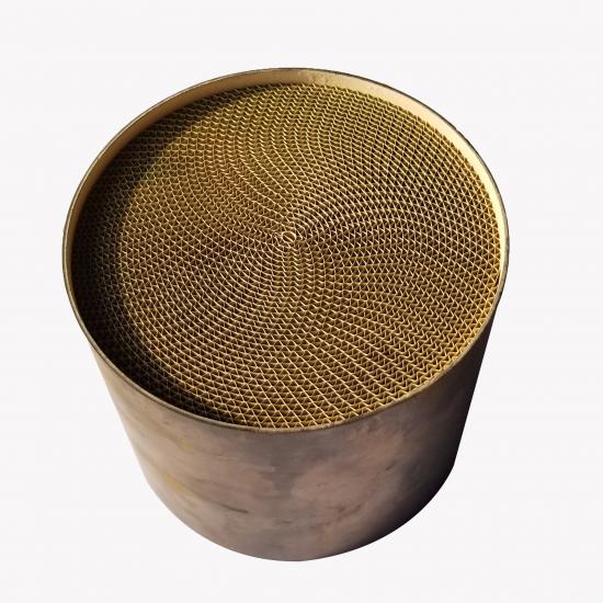 metallic substrate catalytic converter