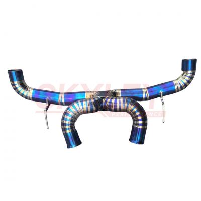 Colorful custom titanium alloy exhaust system catback for Mclaren GT