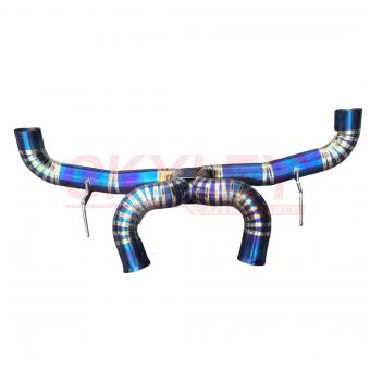 Colorful custom titanium alloy exhaust system catback for Mclaren GT